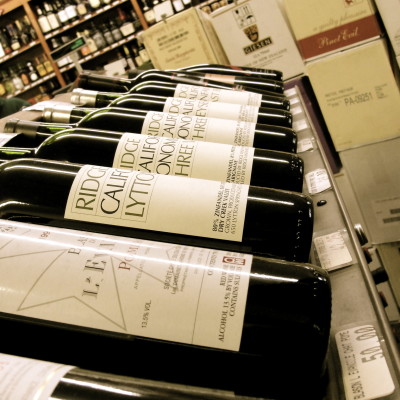 Scenes from a Nantucket wine store