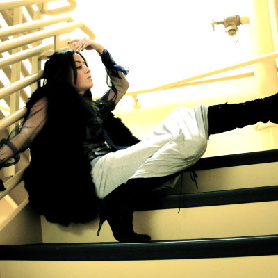 Rodarte tulle blouse.