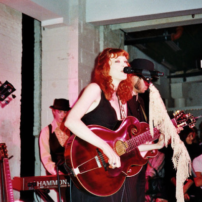 Tasseled mic stands.