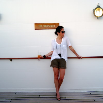 Sunset rum punch off the coast of St Barth.