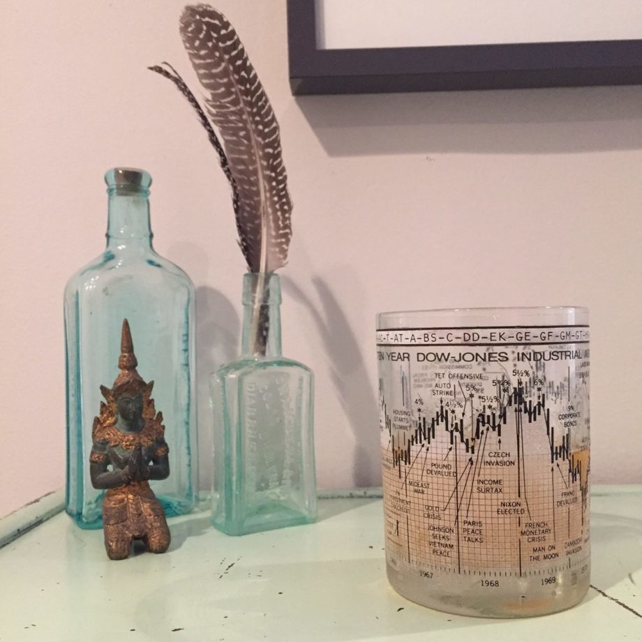 stock market glass