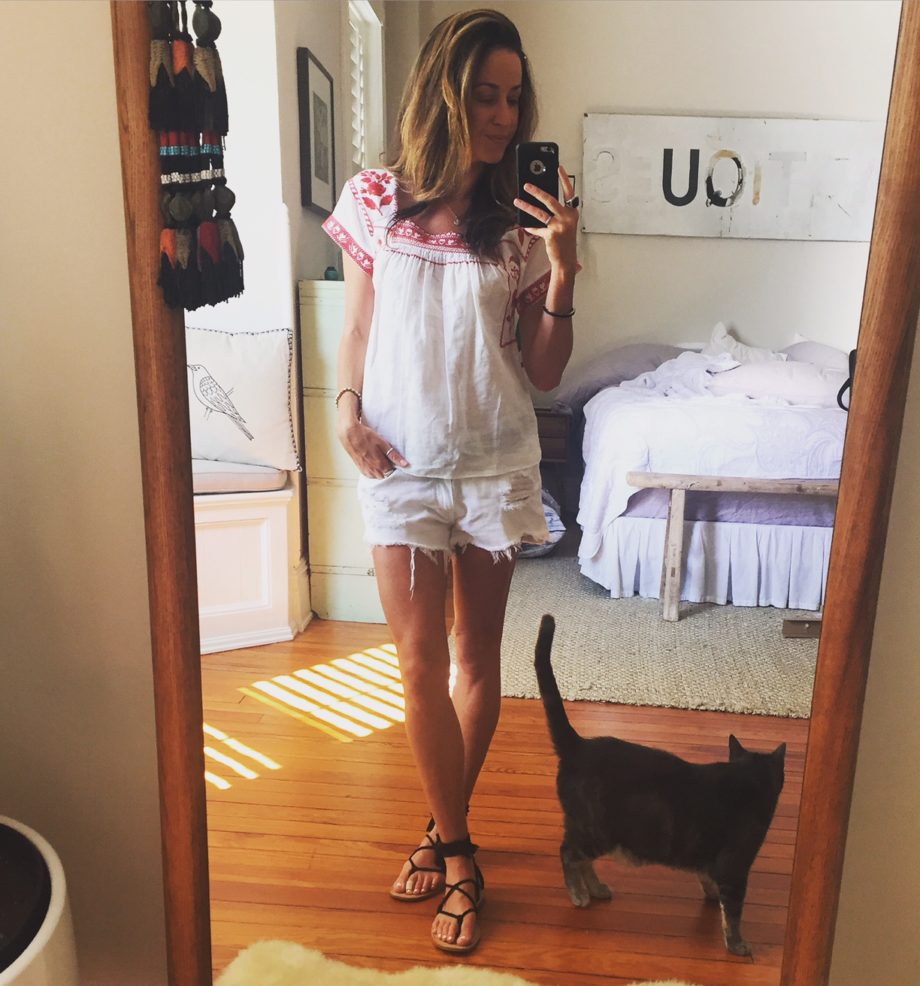 Madewell peasant top