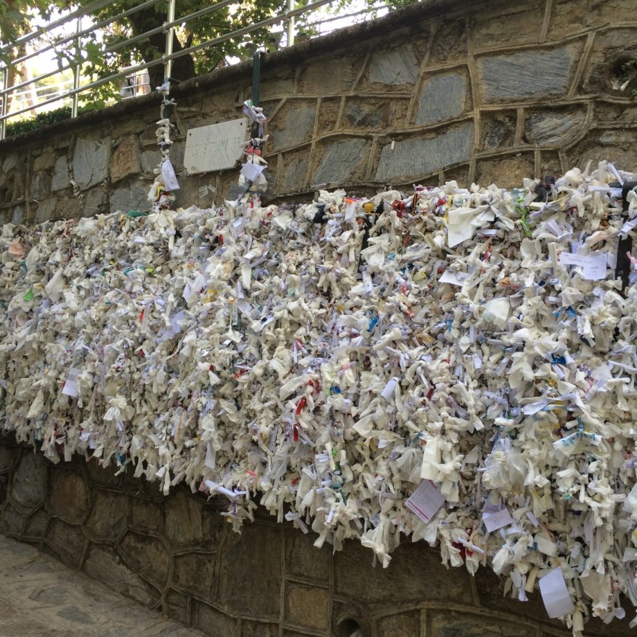 Virgin Mary prayer wall Turkey