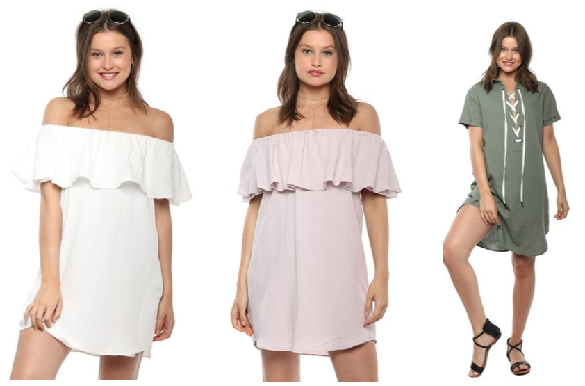 Rails LA lace up dress